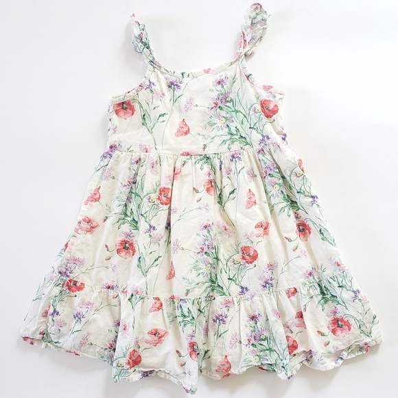Sz 4 Baby GAP 100% Cotton Floral Print Dress - Picture 5 of 9